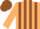 Silk - Beige and Brown stripes, Brown cap