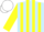 Silk - Light blue, yellow stripes, yellow stripes on sleeves, white cap