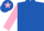 Silk - Royal Blue, Pink sleeves, Royal Blue cap, Pink star