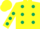 Silk - Yellow, dark green spots