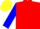 Silk - Red, Blue sleeves, Yellow cap