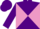 Silk - purple and mauve diabolo, purple sleeves and cap