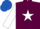 Silk - Maroon, White star and sleeves, Royal Blue cap
