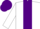 Silk - white, purple stripe, checked cap