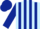 Silk - Light Blue and Dark Blue stripes, dark blue sleeves, lightblue armlets and cap