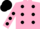 Silk - Pink body, black spots, pink arms, black spots, black cap