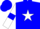 Silk - Blue body, white star, white arms, blue armlets, blue cap