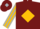 Silk - Burgundy, a in gold diamond and silver horseshoe, gold diamond stripe on sleeves