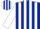 Silk - Dark blue, white stripes on sleeves
