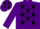 Silk - Purple body, black stars, purple arms, purple cap, black stars