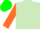 Silk - Light green, orange 'rr', orange sleeves, green cap