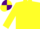 Silk - Yellow body, yellow arms, yellow cap, purple quartered