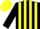 Silk - Black and Yellow stripes, Yellow cap