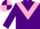 Silk - Purple body, pink chevron, purple arms, pink cap, purple quartered