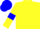 Silk - Yellow body, blue belt, yellow arms, blue armlets, blue cap