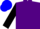 Silk - Purple body, black arms, soft blue cap