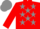 Silk - Red body, grey stars, red arms, grey cap