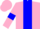 Silk - Pink body, soft blue strip, pink arms, soft blue armlets, pink cap