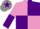 Silk - Mauve and purple (quartered), halved sleeves, grey cap, purple star