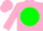 Silk - Pink, green disc, pink cap