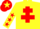 Silk - Yellow, red cross of lorraine, red stars on sleeves, red cap, yellow star