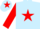 Silk - Light Blue, Red star, sleeves and star on cap