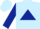 Silk - Light blue, dark blue circled triangle, dark blue circled triangle on sleeves