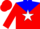 Silk - Red, white star on blue yoke