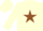 Silk - Cream, cream 'jg' on brown star, brown state of texas emblem on brown 'g'