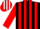 Silk - Black, white 'gcr', white framed red stripes, white framed red stripes on sleeves