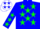 Silk - Blue, white arrow, red, white and green stars