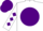 Silk - White, white 'bfm' on purple disc, purple diamonds on sleeves, white and purple cap