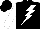 Silk - Black, white lightning bolt, white sleeves