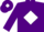 Silk - Purple, 'f' inside white diamond on front and back, white 'rancho de la cruz' on back, white diamond outline on sleeves
