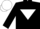 Silk - Black, White inverted triangle, White cap