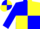 Silk - Blue, yellow diagonals quarters