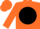Silk - Orange, orange 'wm' on black disc, orange cap