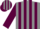 Silk - grey, maroon 'lof' and stripes on sleeves