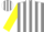 Silk - Grey,white'm',white stripes on yellow sleeves