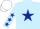 Silk - Light blue, dark blue star, dark blue stars on sleeves, white cap