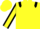Silk - Yellow body, black shoulders, yellow arms, black seams, yellow cap, black striped