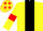 Silk - Yellow body, black stripe, yellow sleeves, red armlets, yellow cap, red stars