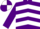 Silk - Purple, white chevrons, white and purple quartered cap