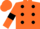 Silk - Orange, black spots and armlets