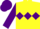 Silk - Yellow, Purple triple diamond, sleeves and cap
