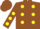 Silk - Brown, yellow spots