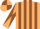 Silk - Beige & brown stripes, diabolo on sleeves, quartered cap