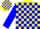 Silk - Yellow, Blue spot, Blue Blocks On Sleeves