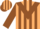 Silk - Beige, brown triangular panel, brown stripes on sleeves