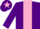 Silk - Purple, pink panel, pink star on cap